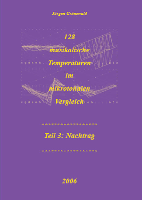 128 musikalische Temperaturen im mikrotonalen Vergleich - Jürgen Grönewald