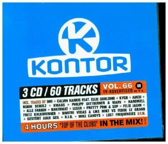 Kontor Top Of The Clubs, 3 Audio-CDs. Vol.66 -  Various