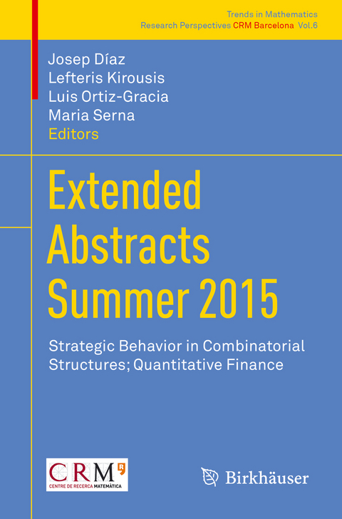 Extended Abstracts Summer 2015 - 