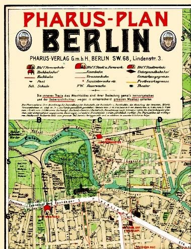 Pharus-Plan Berlin 1911 - Innenstadt