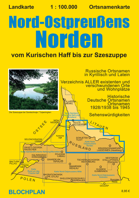 Landkarte Nord-Ostpreußens Norden - Dirk Bloch