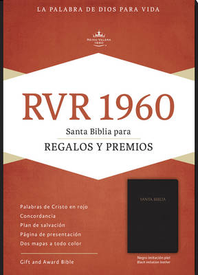 RVR 1960 Biblia para Regalos y Premios, negro imitación piel - 
