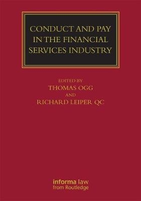 Conduct and Pay in the Financial Services Industry - 