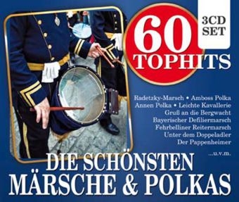 60 Top Hits - Die schönsten Märsche & Polkas, 3 Audio-CDs -  Various
