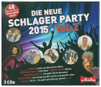 Die neue Schlagerparty. Vol.2, 3 Audio-CDs -  Various