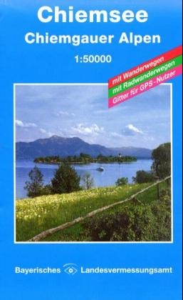 Topographische Sonderkarten Bayern. Sonderblattschnitte auf der Grundlage der amtlichen topographischen Karten, meist grössere Kartenformate mit zusätzlichen thematischen Einträgen: Wanderwege, Radwanderwege, kulturelle und touristische Informationen / Umgebungskarten 1:50000 (UK L) / Chiemsee