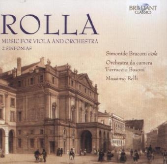 Music For Viola And Orchestra / 2 Sinfonias, 1 Audio-CD - Alessandro Rolla