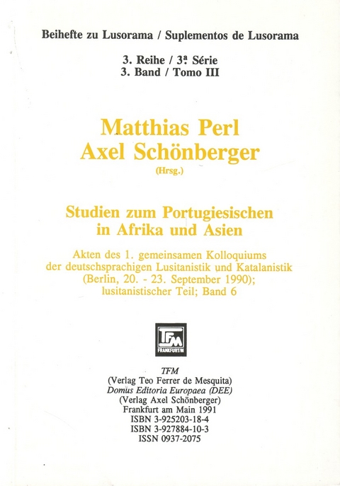 Studien zum Portugiesischen in Afrika und Asien - 