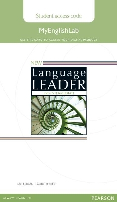 New Language Leader Pre-Intermediate MyEnglishLab Access Card Standalone