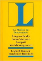 Langenscheidt Fachwörterbuch Kompakt Versicherungswesen - Francesca Gregori