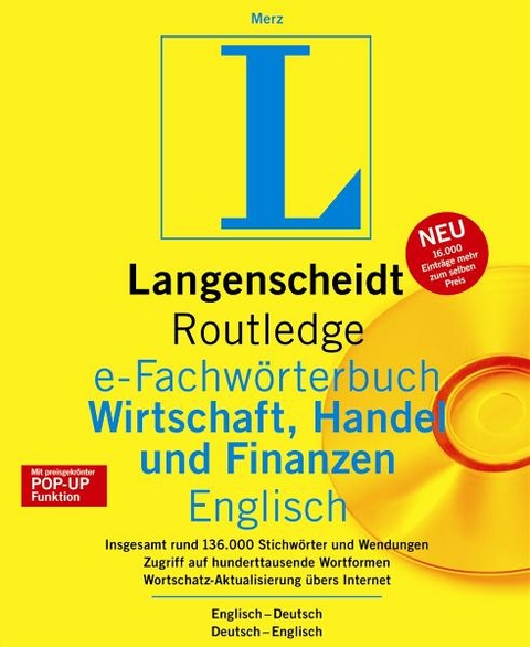 Langenscheidt e-Fachwörterbuch 5.0 Wirtschaft, Handel und Finanzen Englisch - Ludwig Merz