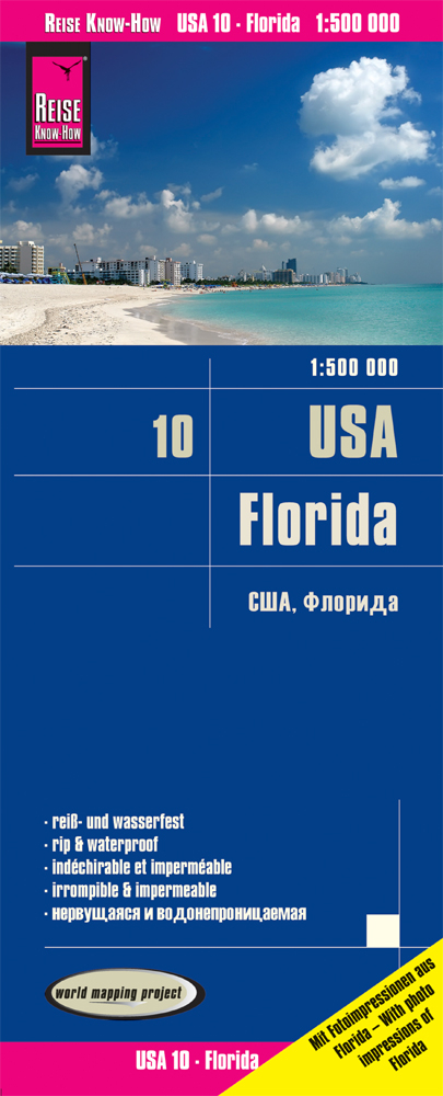 Reise Know-How Landkarte USA 10, Florida (1:500.000) - Reise Know-How Verlag Peter Rump