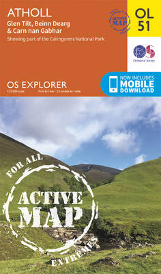 Atholl, Glen Tilt, Beinn Dearg & Carn nan Gabhar -  Ordnance Survey