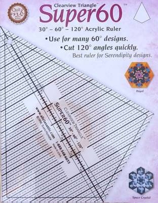 Clearview Triangle Super 30 - 60 - 120 Acrylic Ruler - Marci Baker