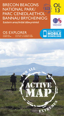 Brecon Beacons National Park / Parc Cenedlaethol Bannau Brycheiniog - Eastern Area / Ardal Ddwyreiniol -  Ordnance Survey