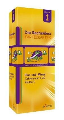 Die Rechenbox Plus und Minus Zahlrenraum 1-20, Karteikarten in Lernbox