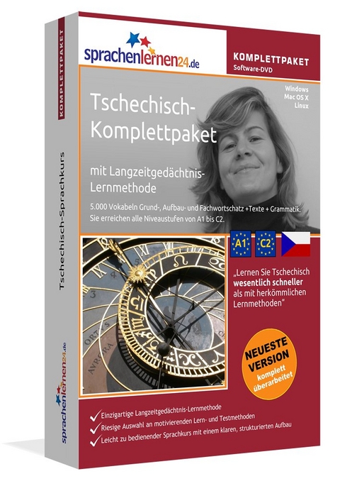 Sprachenlernen24.de Tschechisch-Komplettpaket (Sprachkurs)