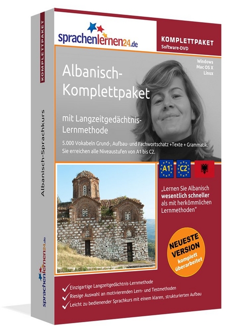 Sprachenlernen24.de Albanisch-Komplettpaket (Sprachkurs)