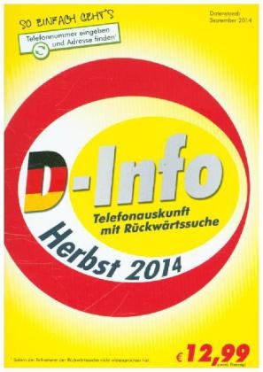 D-Info vor und zurück Herbst 2014, 1 CD-ROM