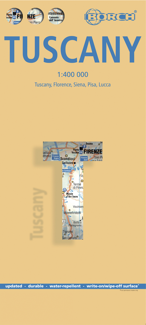 Tuscany, Toskana, Borch Map