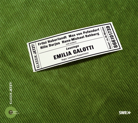 Hörbuch Emilia Galotti (SWR) - Gotthold E Lessing