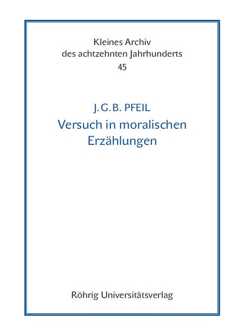 Versuch in moralischen Erzählungen - Johann G Pfeil