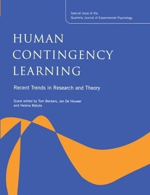 Human Contingency Learning: Recent Trends in Research and Theory - 