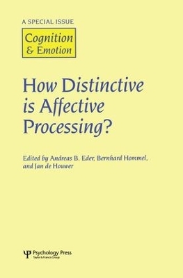 How Distinctive is Affective Processing? - 