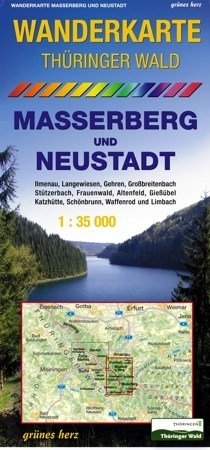 Wanderkarte Thüringer Wald Masserberg und Neustadt - 