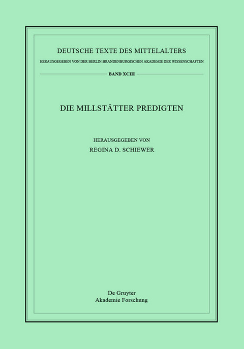 Die Millstätter Predigten - 