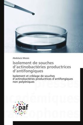 Isolement de souches d'actinobactéries productrices d'antifongiques - Abdelaziz Messis