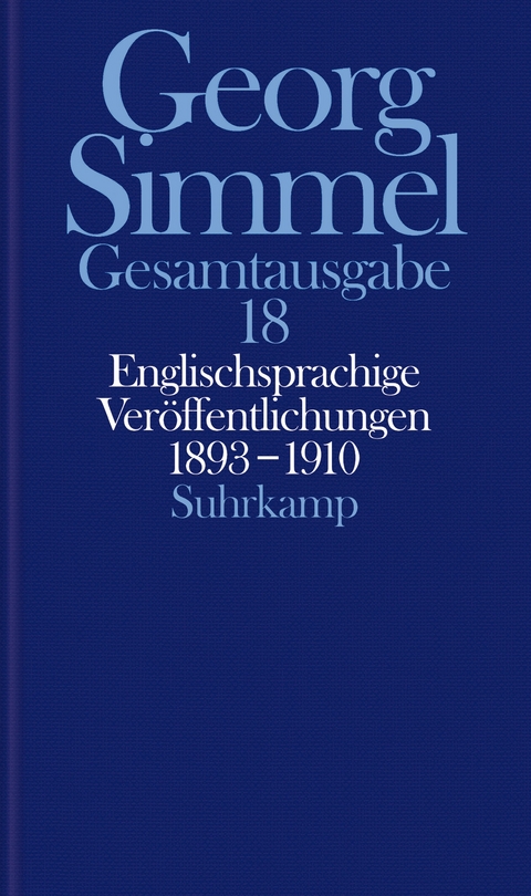 Gesamtausgabe in 24 Bänden - Georg Simmel