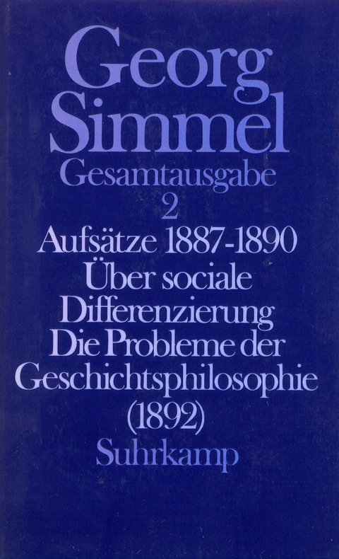 Gesamtausgabe in 24 Bänden - Georg Simmel