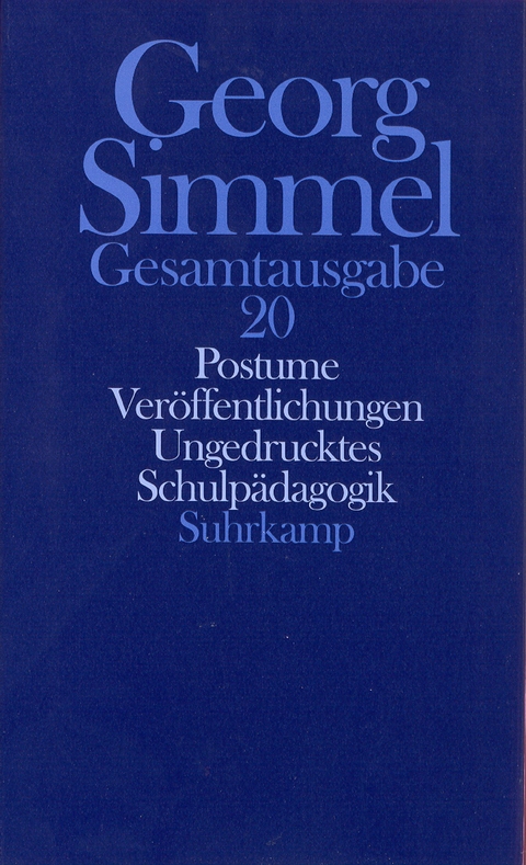 Gesamtausgabe in 24 Bänden - Georg Simmel