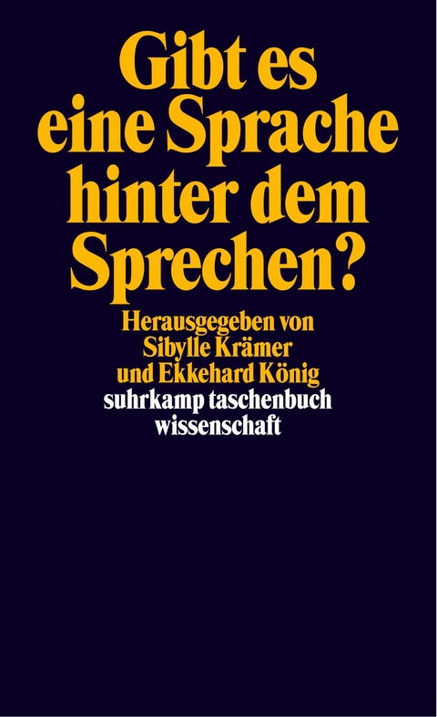 Gibt es eine Sprache hinter dem Sprechen? - 