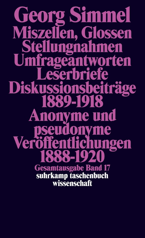 Gesamtausgabe in 24 Bänden - Georg Simmel