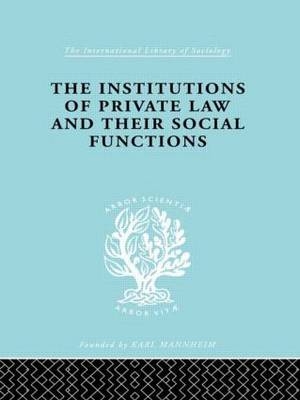 Inst Of Private Law    Ils 208 -  Otto Kahn-Freund,  Karl Renner,  A. Schwarzschild