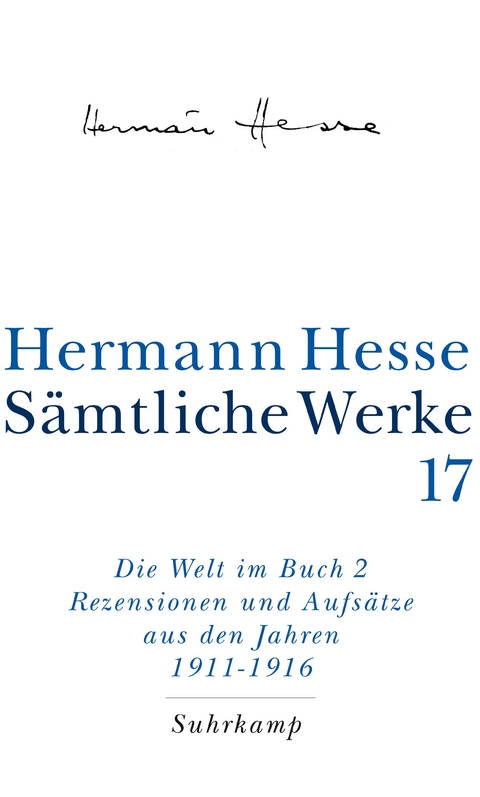 Sämtliche Werke in 20 Bänden und einem Registerband - Hermann Hesse