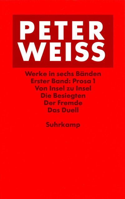 Werke in sechs Bänden - Peter Weiss