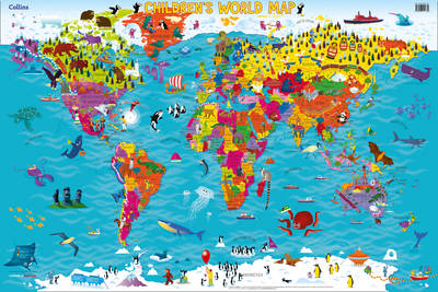 Collins Children’s World Map -  Collins Maps