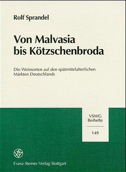 Von Malvasia bis Kötzschenbroda - Rolf Sprandel
