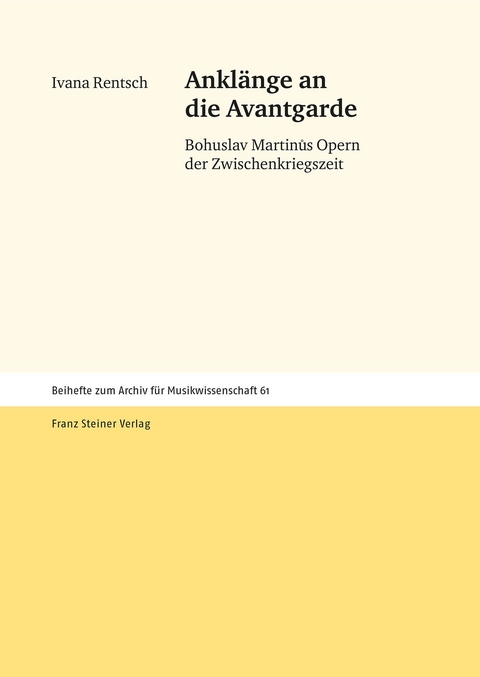 Anklänge an die Avantgarde - Ivana Rentsch