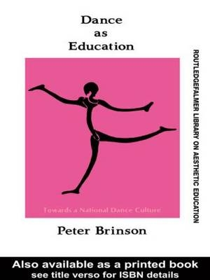 Dance As Education -  Peter Brinson