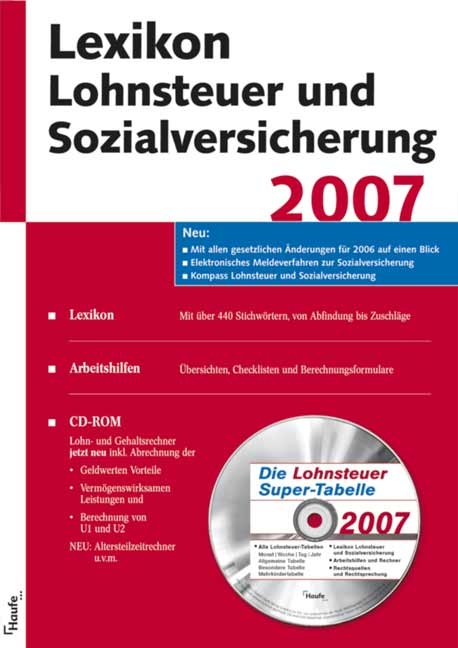 Lexikon Lohnsteuer und Sozialversicherung 2007