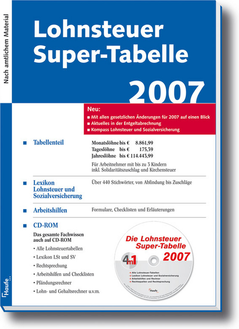 Lohnsteuer Super-Tabelle 2007