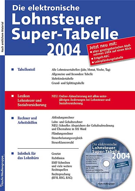 Elektronische Supertabelle 2004