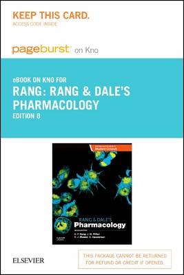 Rang & Dale's Pharmacology Elsevier eBook on Intel Education Study (Retail Access Card) - Humphrey P Rang