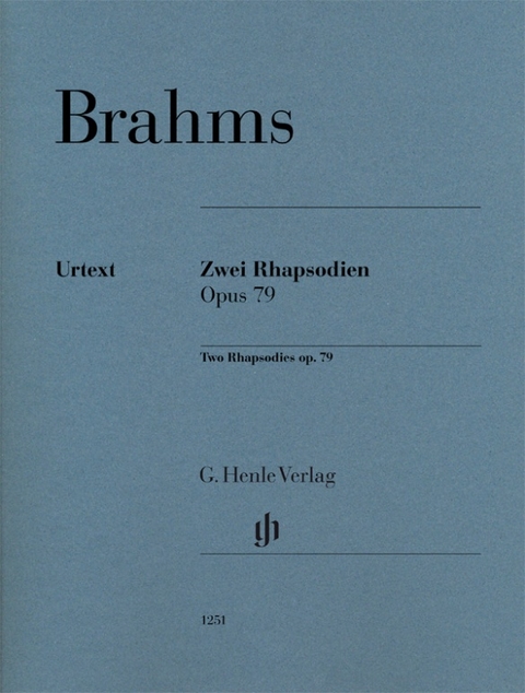 Johannes Brahms - Zwei Rhapsodien op. 79 - 