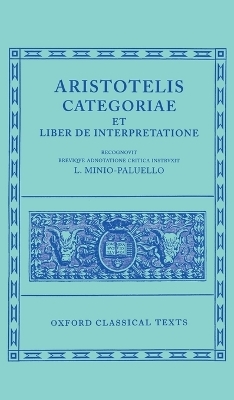 Aristotle Categoriae et Liber de Interpretatione - 