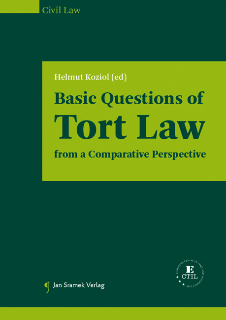 Basic Questions of Tort Law from a Comparative Perspective - 
